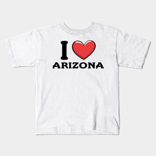 I Love Arizona State Kids T-Shirt